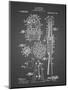PP230-Black Grid Robert Goddard Rocket Patent Poster-Cole Borders-Mounted Giclee Print
