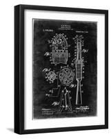 PP230-Black Grunge Robert Goddard Rocket Patent Poster-Cole Borders-Framed Giclee Print