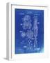 PP230-Faded Blueprint Robert Goddard Rocket Patent Poster-Cole Borders-Framed Giclee Print