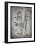 PP230-Faded Grey Robert Goddard Rocket Patent Poster-Cole Borders-Framed Giclee Print