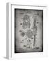 PP230-Faded Grey Robert Goddard Rocket Patent Poster-Cole Borders-Framed Giclee Print