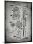 PP230-Faded Grey Robert Goddard Rocket Patent Poster-Cole Borders-Mounted Giclee Print
