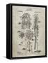 PP230-Sandstone Robert Goddard Rocket Patent Poster-Cole Borders-Framed Stretched Canvas