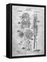 PP230-Slate Robert Goddard Rocket Patent Poster-Cole Borders-Framed Stretched Canvas