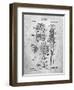 PP230-Slate Robert Goddard Rocket Patent Poster-Cole Borders-Framed Giclee Print