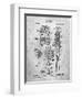 PP230-Slate Robert Goddard Rocket Patent Poster-Cole Borders-Framed Giclee Print