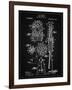 PP230-Vintage Black Robert Goddard Rocket Patent Poster-Cole Borders-Framed Giclee Print