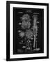 PP230-Vintage Black Robert Goddard Rocket Patent Poster-Cole Borders-Framed Giclee Print