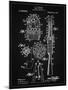 PP230-Vintage Black Robert Goddard Rocket Patent Poster-Cole Borders-Mounted Giclee Print