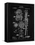 PP230-Vintage Black Robert Goddard Rocket Patent Poster-Cole Borders-Framed Stretched Canvas