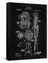 PP230-Vintage Black Robert Goddard Rocket Patent Poster-Cole Borders-Framed Stretched Canvas