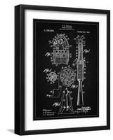 PP230-Vintage Black Robert Goddard Rocket Patent Poster-Cole Borders-Framed Giclee Print