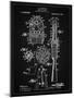 PP230-Vintage Black Robert Goddard Rocket Patent Poster-Cole Borders-Mounted Giclee Print