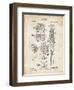 PP230-Vintage Parchment Robert Goddard Rocket Patent Poster-Cole Borders-Framed Giclee Print