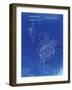 PP234-Faded Blueprint Golf Bag Patent Poster-Cole Borders-Framed Giclee Print