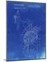 PP234-Faded Blueprint Golf Bag Patent Poster-Cole Borders-Mounted Giclee Print