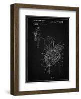 PP234-Vintage Black Golf Bag Patent Poster-Cole Borders-Framed Giclee Print