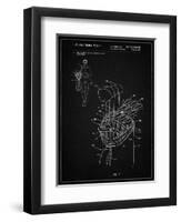 PP234-Vintage Black Golf Bag Patent Poster-Cole Borders-Framed Giclee Print