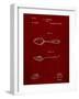 PP236-Burgundy Training Spoon Patent Poster-Cole Borders-Framed Giclee Print