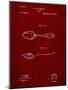 PP236-Burgundy Training Spoon Patent Poster-Cole Borders-Mounted Giclee Print