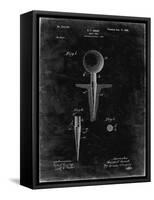 PP237-Black Grunge Vintage Golf Tee 1899 Patent Poster-Cole Borders-Framed Stretched Canvas