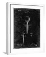 PP237-Black Grunge Vintage Golf Tee 1899 Patent Poster-Cole Borders-Framed Giclee Print