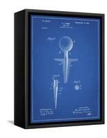 PP237-Blueprint Vintage Golf Tee 1899 Patent Poster-Cole Borders-Framed Stretched Canvas