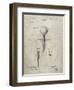 PP237-Sandstone Vintage Golf Tee 1899 Patent Poster-Cole Borders-Framed Giclee Print