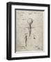 PP237-Sandstone Vintage Golf Tee 1899 Patent Poster-Cole Borders-Framed Giclee Print