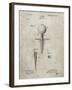 PP237-Sandstone Vintage Golf Tee 1899 Patent Poster-Cole Borders-Framed Giclee Print