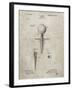 PP237-Sandstone Vintage Golf Tee 1899 Patent Poster-Cole Borders-Framed Giclee Print