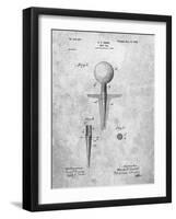 PP237-Slate Vintage Golf Tee 1899 Patent Poster-Cole Borders-Framed Giclee Print
