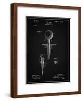 PP237-Vintage Black Vintage Golf Tee 1899 Patent Poster-Cole Borders-Framed Giclee Print