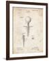 PP237-Vintage Parchment Vintage Golf Tee 1899 Patent Poster-Cole Borders-Framed Giclee Print