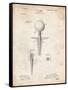 PP237-Vintage Parchment Vintage Golf Tee 1899 Patent Poster-Cole Borders-Framed Stretched Canvas