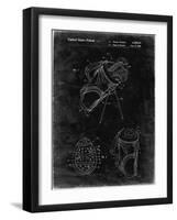 PP239-Black Grunge Golf Walking Bag Patent Poster-Cole Borders-Framed Giclee Print