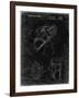PP239-Black Grunge Golf Walking Bag Patent Poster-Cole Borders-Framed Giclee Print
