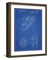 PP239-Blueprint Golf Walking Bag Patent Poster-Cole Borders-Framed Giclee Print