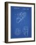 PP239-Blueprint Golf Walking Bag Patent Poster-Cole Borders-Framed Giclee Print