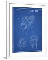 PP239-Blueprint Golf Walking Bag Patent Poster-Cole Borders-Framed Giclee Print