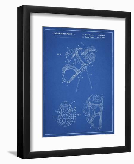 PP239-Blueprint Golf Walking Bag Patent Poster-Cole Borders-Framed Giclee Print