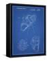 PP239-Blueprint Golf Walking Bag Patent Poster-Cole Borders-Framed Stretched Canvas