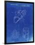 PP239-Faded Blueprint Golf Walking Bag Patent Poster-Cole Borders-Framed Giclee Print