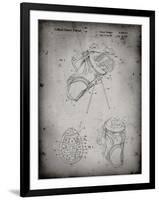 PP239-Faded Grey Golf Walking Bag Patent Poster-Cole Borders-Framed Giclee Print