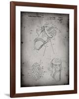 PP239-Faded Grey Golf Walking Bag Patent Poster-Cole Borders-Framed Giclee Print