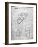 PP239-Slate Golf Walking Bag Patent Poster-Cole Borders-Framed Giclee Print