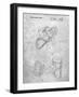 PP239-Slate Golf Walking Bag Patent Poster-Cole Borders-Framed Giclee Print