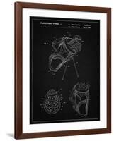 PP239-Vintage Black Golf Walking Bag Patent Poster-Cole Borders-Framed Giclee Print