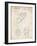 PP239-Vintage Parchment Golf Walking Bag Patent Poster-Cole Borders-Framed Giclee Print