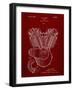 PP24 Burgundy-Borders Cole-Framed Giclee Print